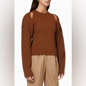 Frankie Shop Brown Tank Top sweater crew neck size M